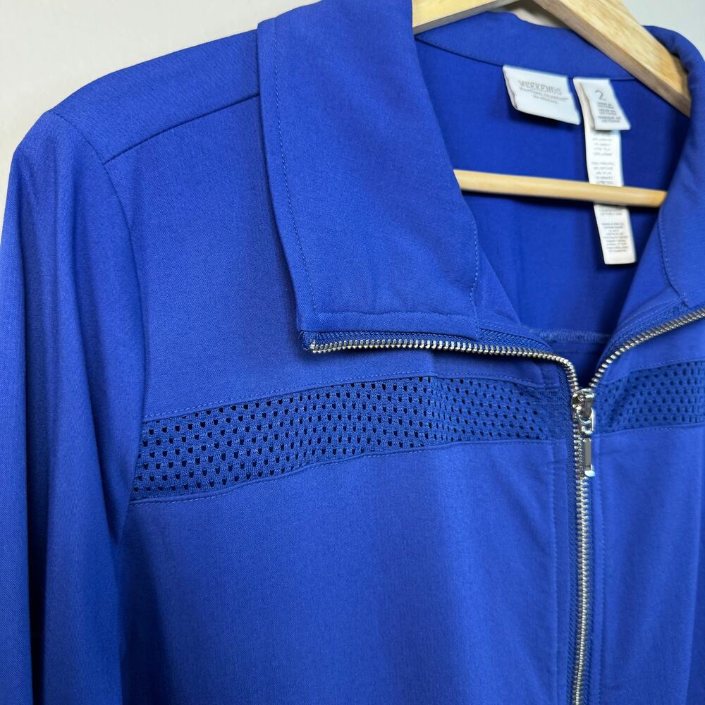 Chico's Weekends Perfect Stretch Large Jacket Zip… - image 7